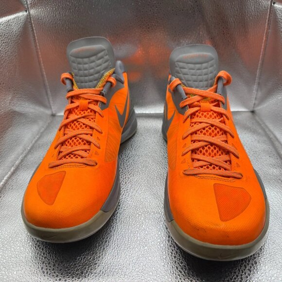Size 10.5 Nike Zoom Hyperdunk 2011 Low Orange Gray Running Sneaker 487637-800 - Picture 4 of 12